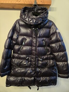 Moncler Women's Quilted Down Puffer Coat with Hood